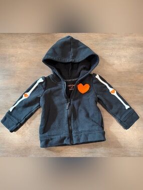 Girls 12M Skeleton hoodie - cat and Jack